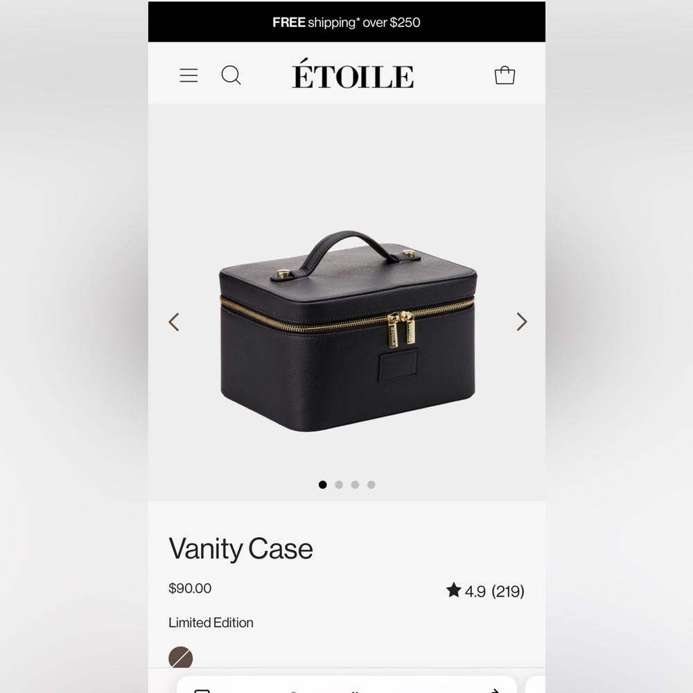 Etoile Vanity Case Black